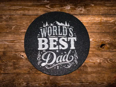 World's Best Dad Coaster - Father's Day Gift