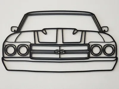 Chevrolet Chevelle 2nd Gen Front Wall Art