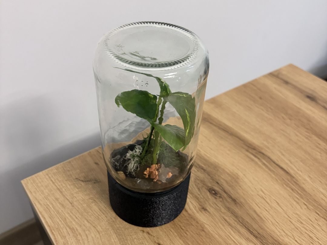 Mini Garden Jar Base – Recycled Glass Planter