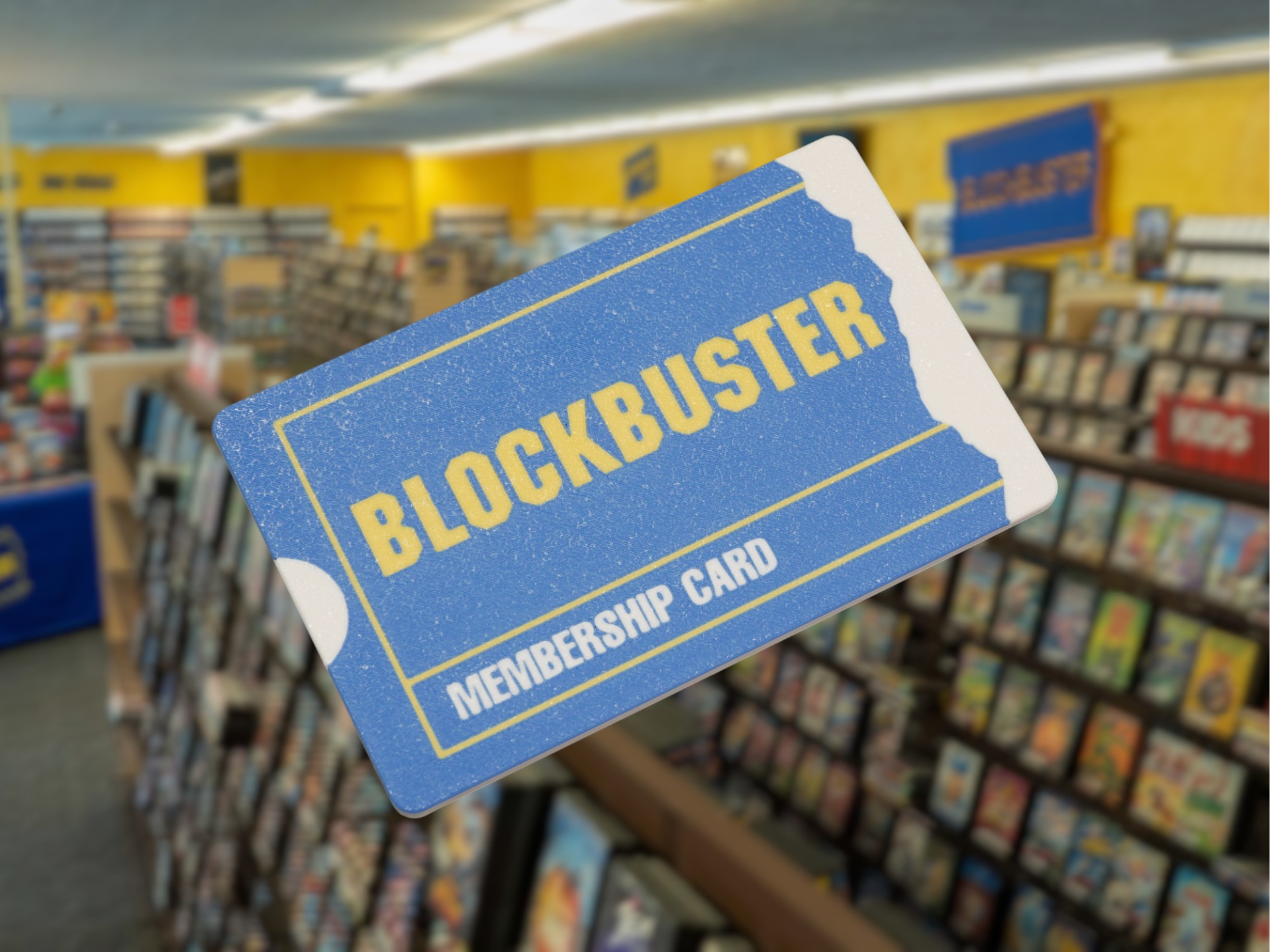 Tap-To-Pay Blockbuster Membership Card