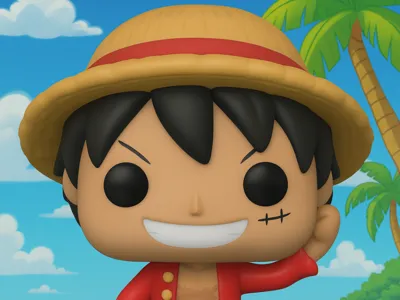 One Piece Luffy Minifigure