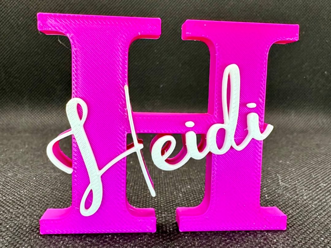 HEIDI name sign ornament nameplate namensschild