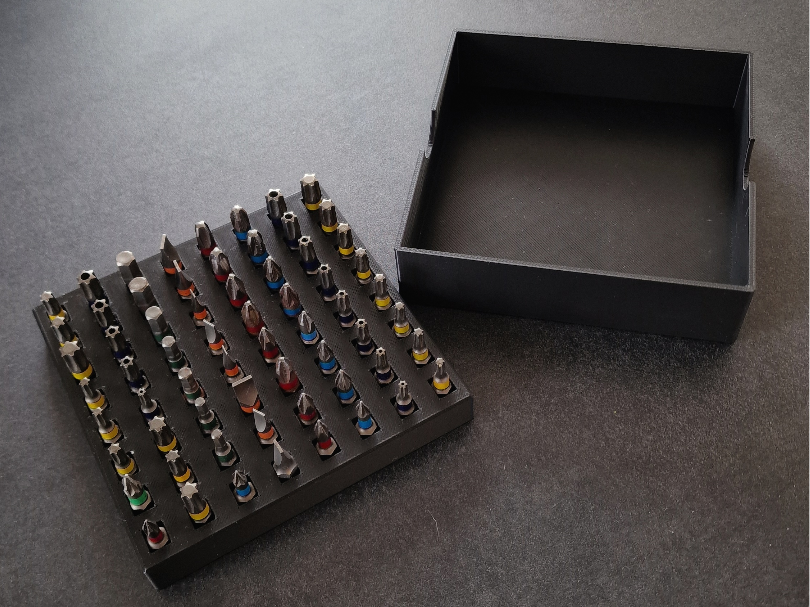 Bit Aufbewahrung | Bit Box | 64 Kammern
