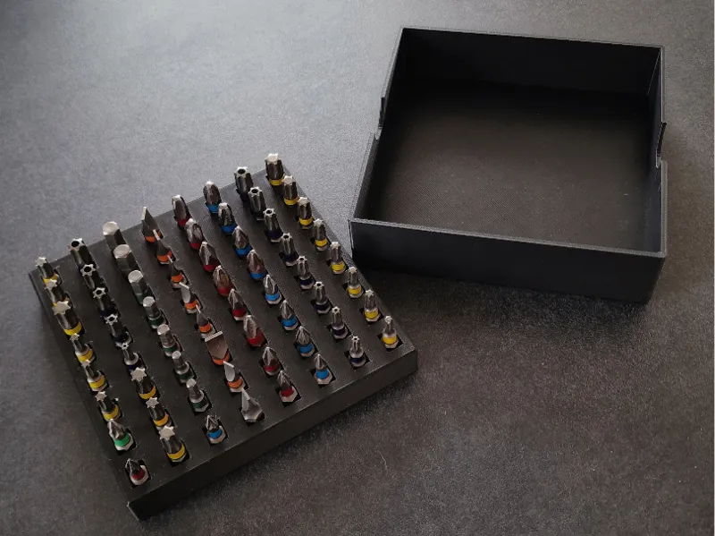 Bit Aufbewahrung | Bit Box | 64 Kammern