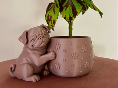 Cute Pug Planter