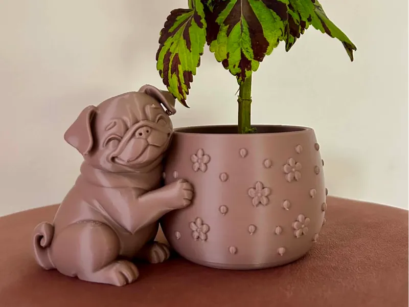 Cute Pug Planter