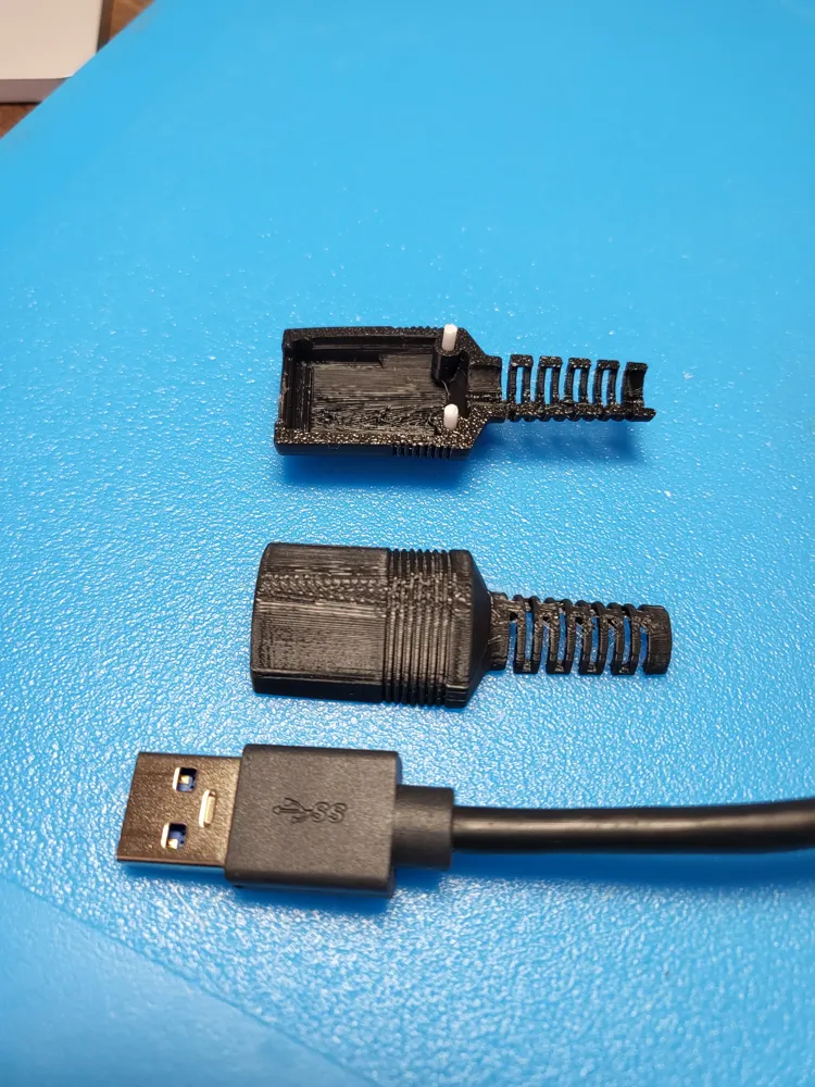 Usb Micro Cover DIN Covers for USB A and USB micro plug - Free 3D Print Model - MakerWorld