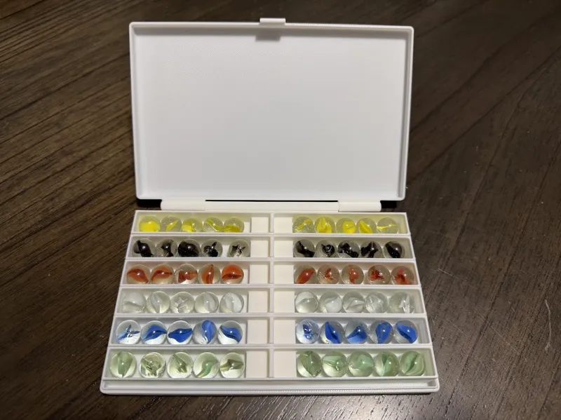 Chinese Checkers Marble Storage Box