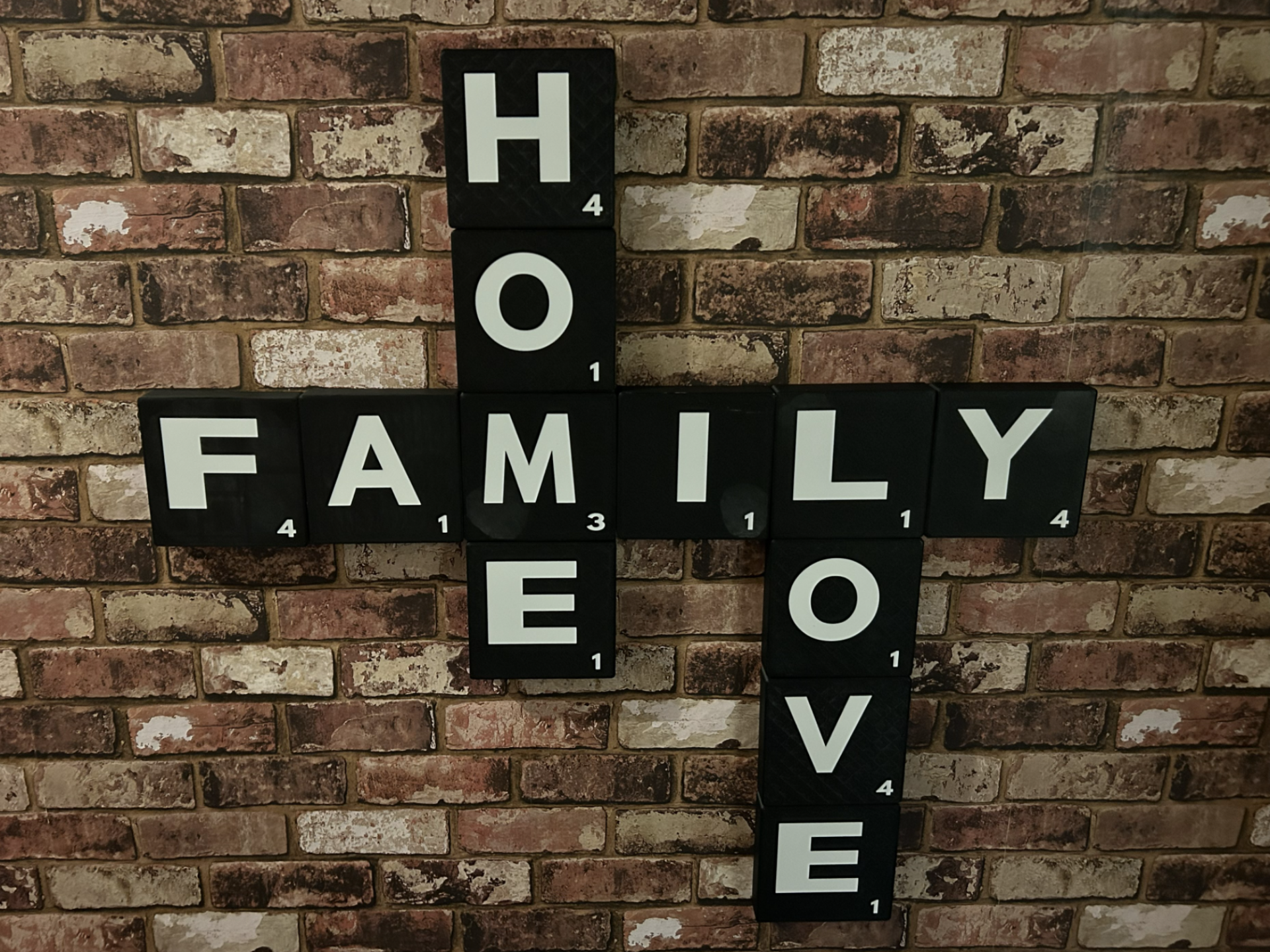 Modular Wall-Mounted Scrabble Letter System