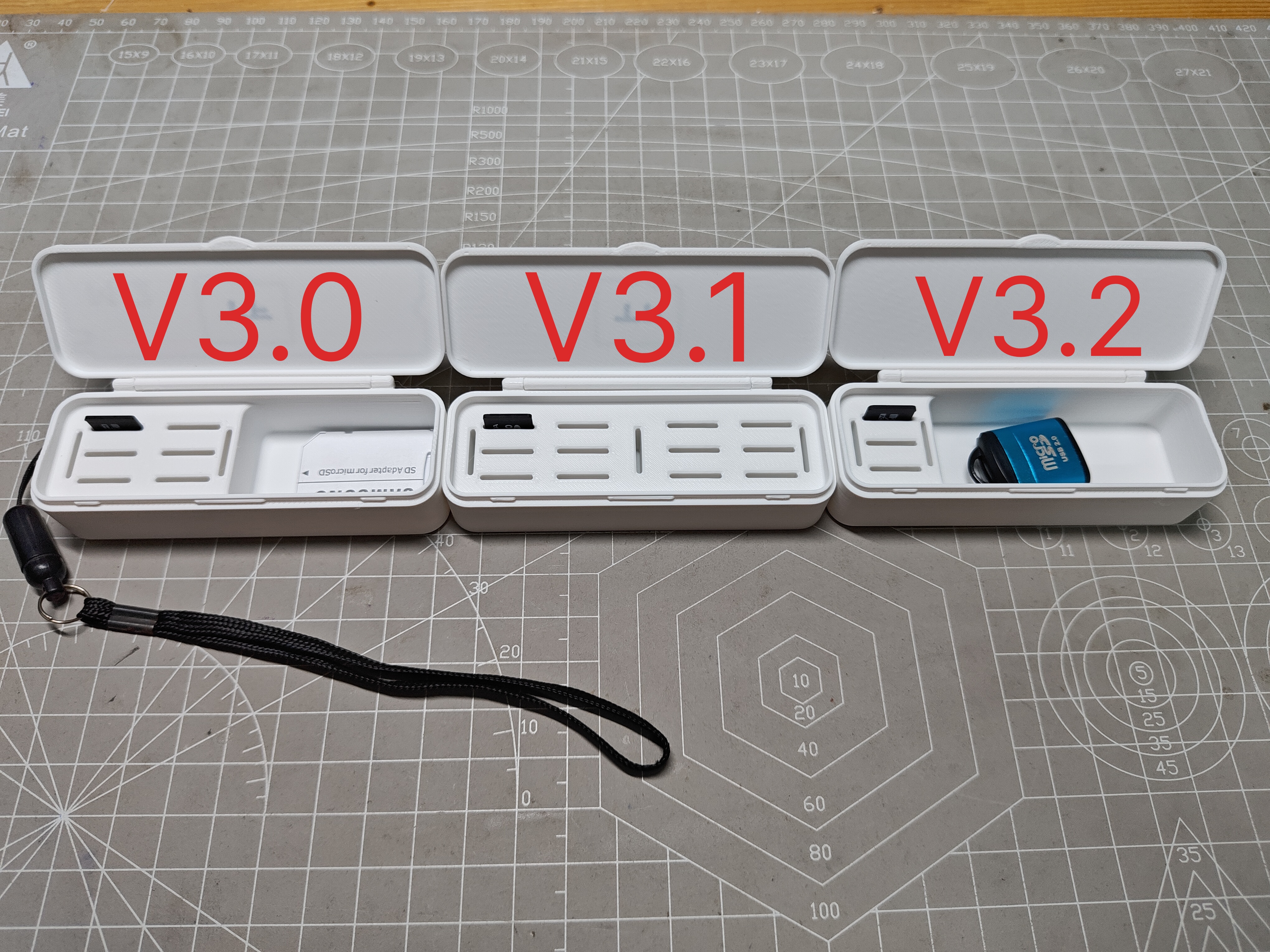Miniatura 1 do modelo 3D V3直插版TF SD 储存卡 U盘 读卡器 M.2SSD收纳盒