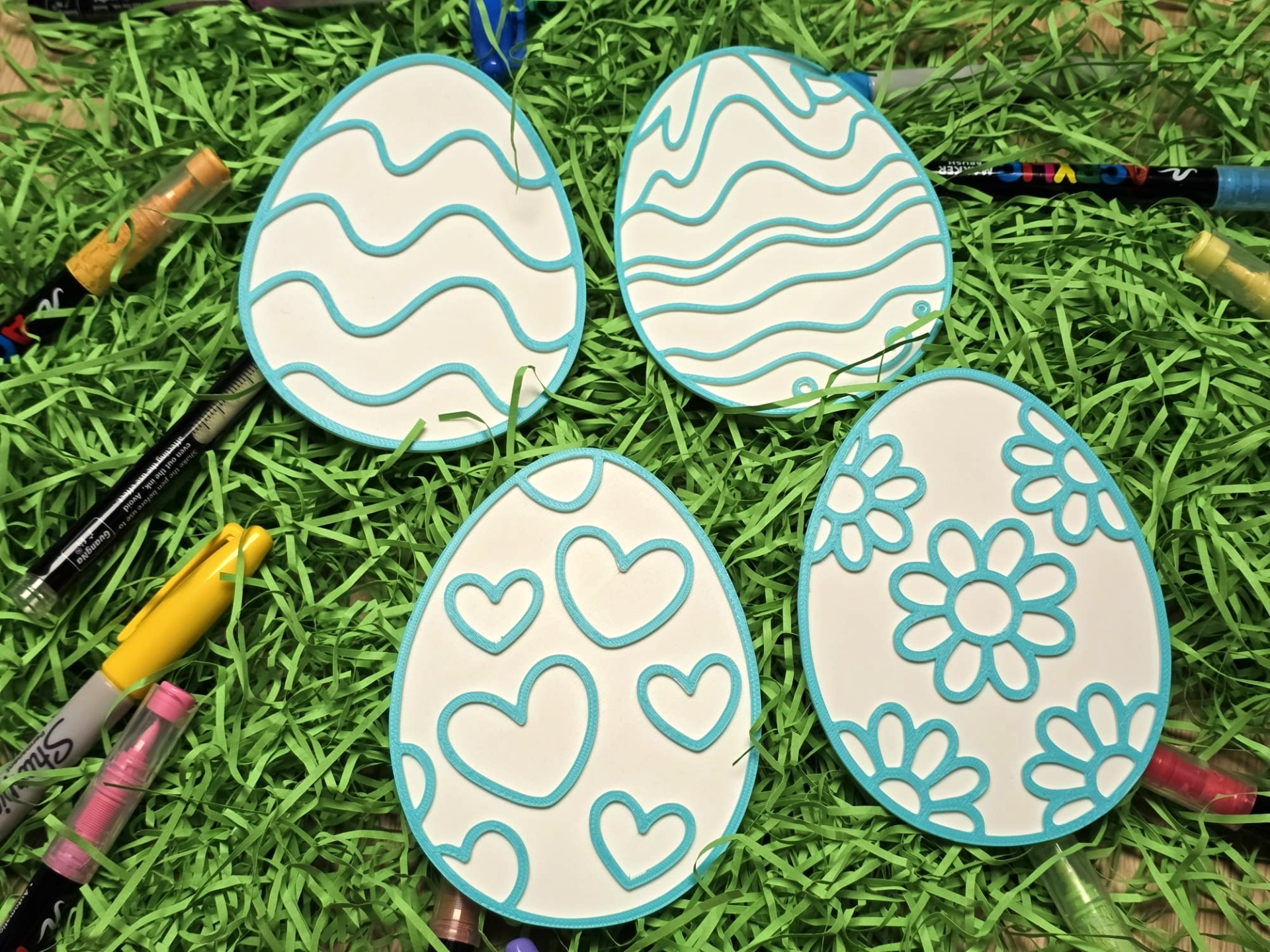 Easter Coloring Creative Eggs DIY Craft