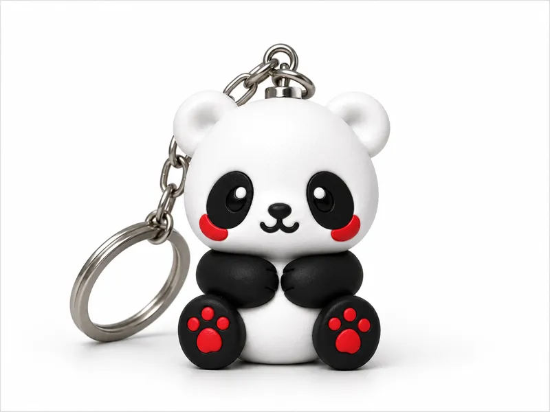 Cute Kawaii Panda Keychain