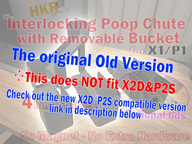 HKR Interlocking Poop chute with removable bucket