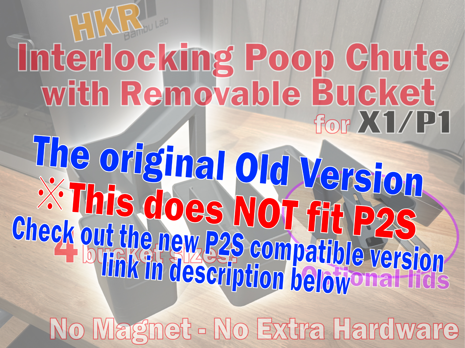 HKR Interlocking Poop chute with removable bucket