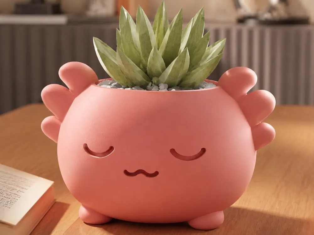 Modelo para impresión 3D: 眯眯眼多肉花盆. Referencia del modelo original.
