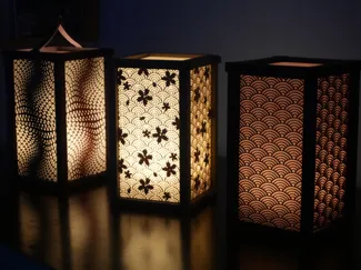 Modular Shoji Lamp – Interchangeable Custom Panels