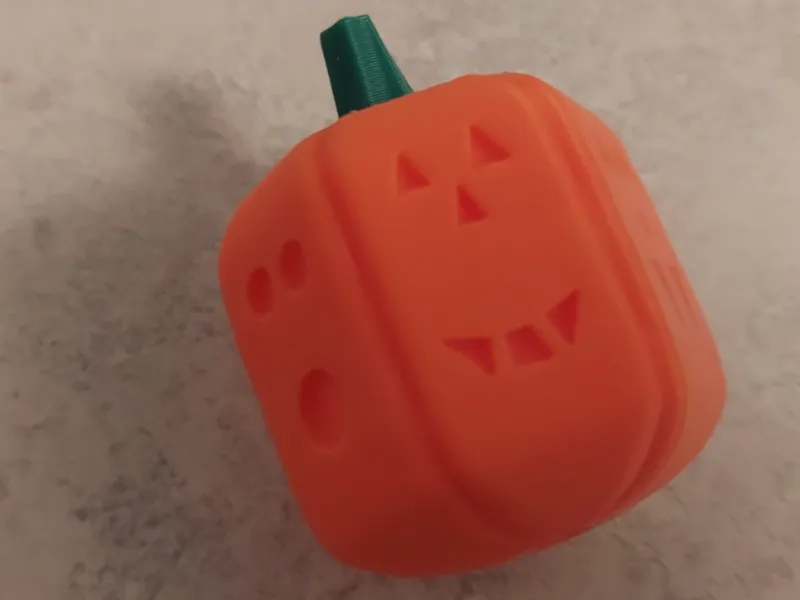 Pumpkin D6 Dice / Dreidel