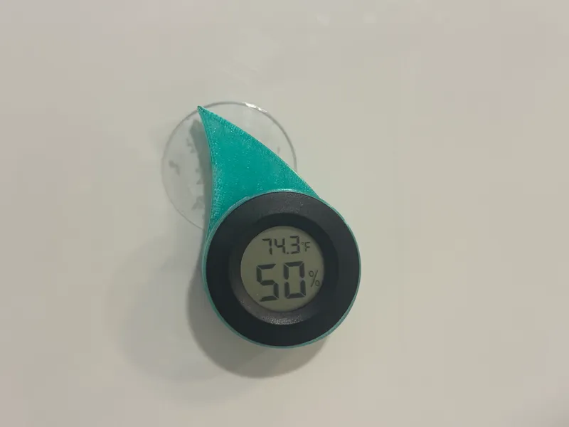 Water Droplet Hygrometer Case – Shower Wall Mount