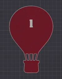 balloon only numbers, 0.2mm layer, 2 walls, 15% infill