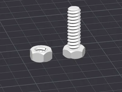 Nut and bolt 12, Bullone e dado da 12