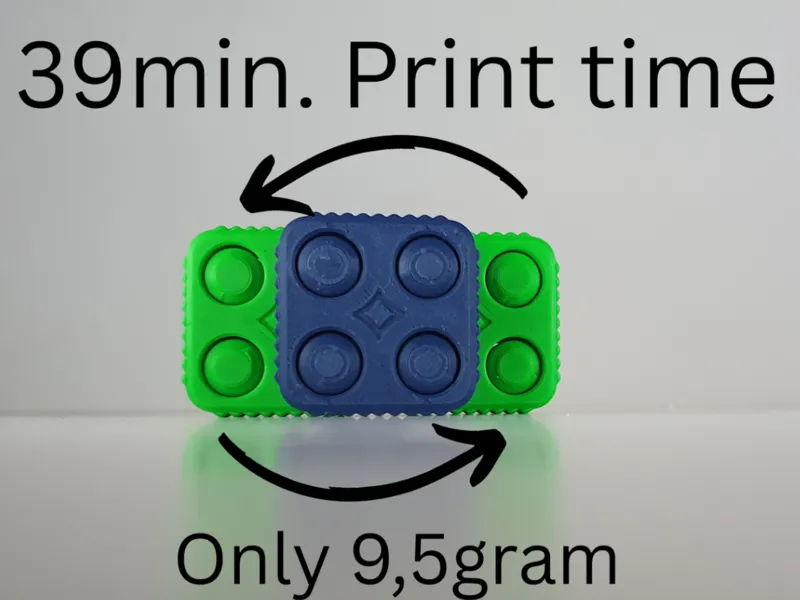 Pop Loop fidget/39min. Print time/Only 9,5gram