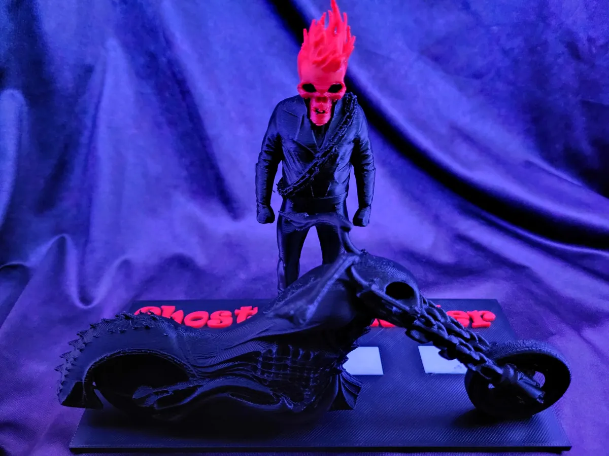 Ghost Rider Diorama - Free 3D Print Model - MakerWorld