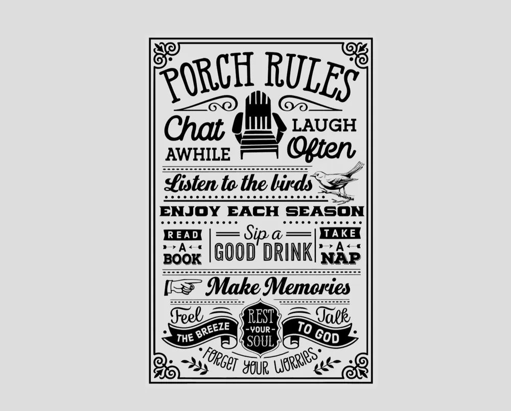 Porch Rules Sign By Thor3D MakerWorld porch-rules-sign-by-thor3d-makerworld