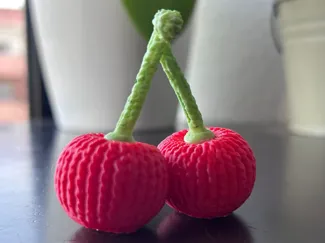 Cerejas em crochê