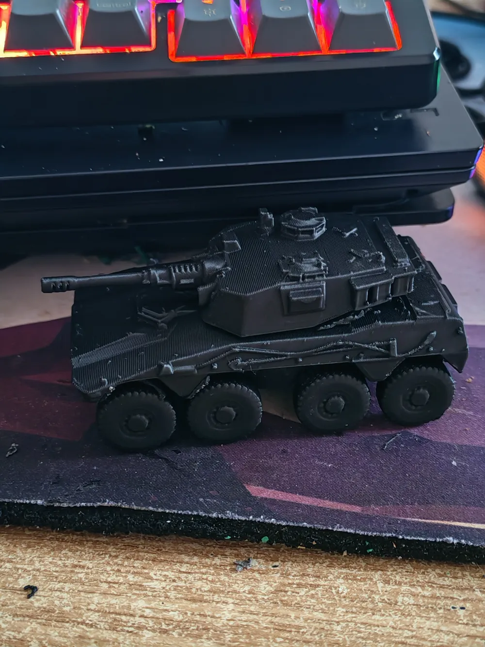 Wheeled Tank Model Desert Cat Wheeled Battle Tank - Free 3D Print Model - MakerWorld