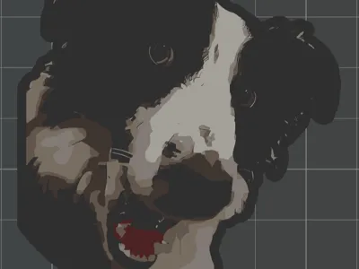 Dog keychain