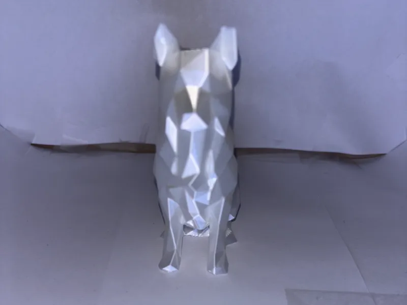 low poly German Shepard 