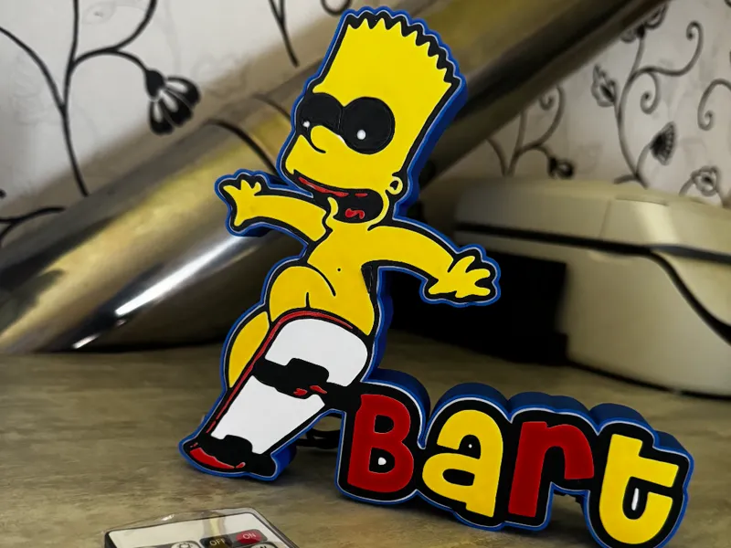 Lightbox simpson bart