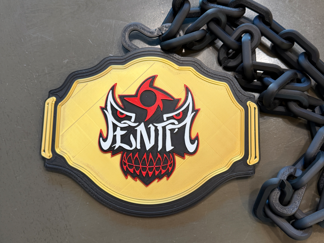 Penta WWE Championship Belt hype chain necklace 