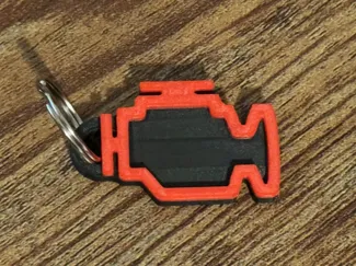 Check Engine Keychain