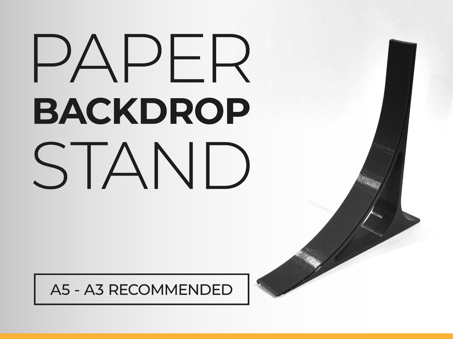 Photo studio paper backdrop stand - A5, A4, A3