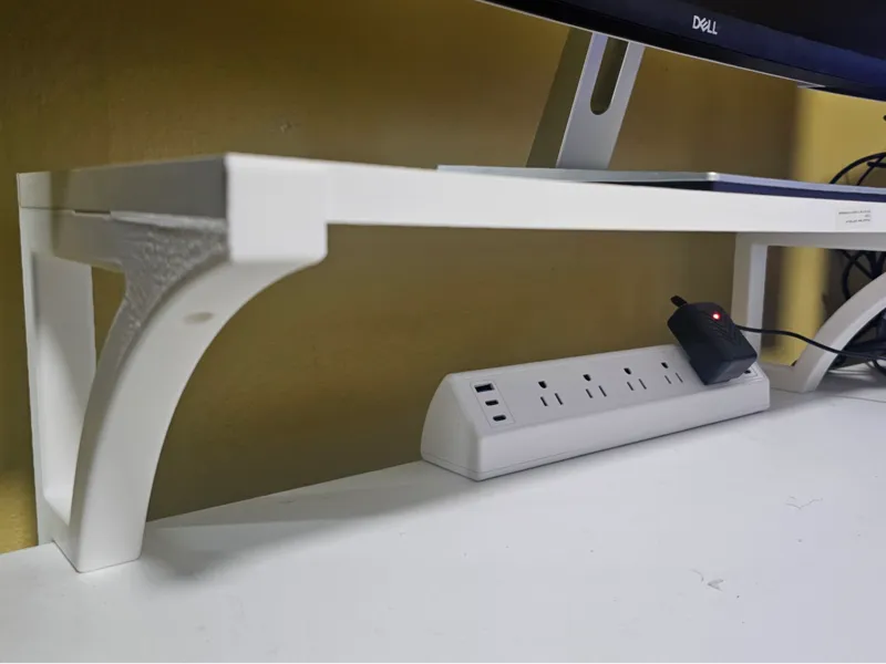 Rear Mount Desk Monitor Riser