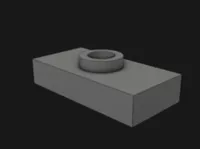 3794a Plate 1x2 with 1 Stud without Groove