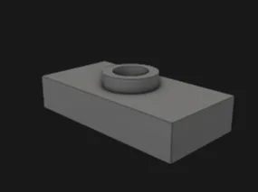 3794a Plate 1x2 with 1 Stud without Groove