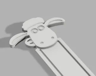 Shaun the sheep bookmark