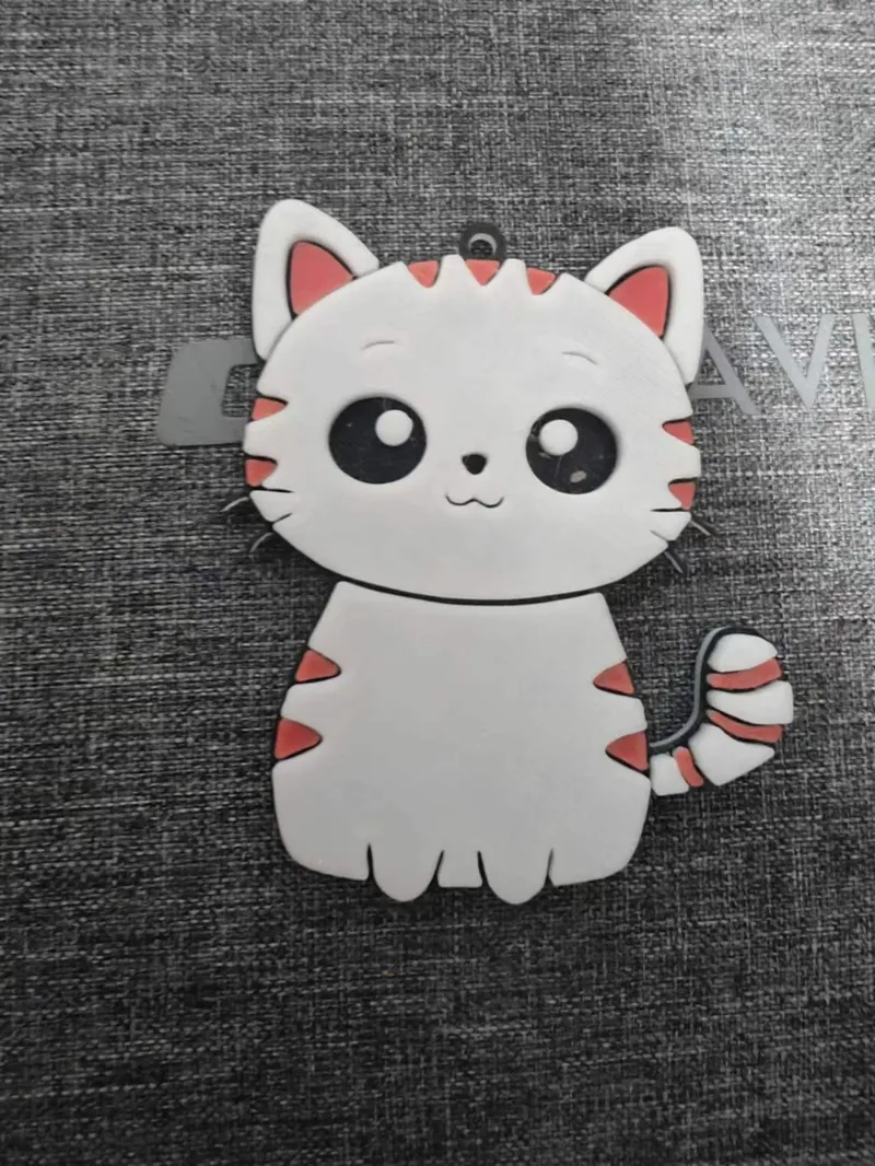 猫猫彩色钥匙扣 cat key chain