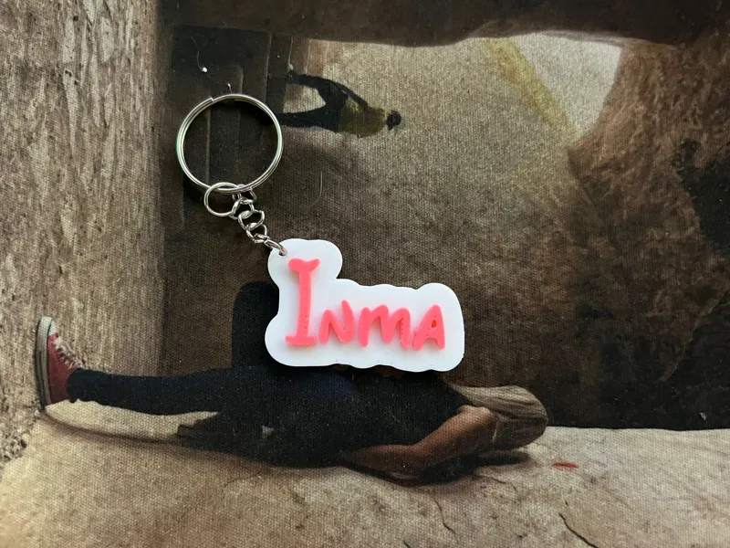 Llavero con el nombre de Inma