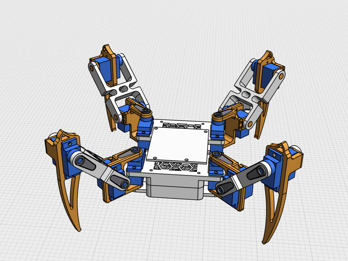 Miniatura 1 do modelo 3D 四足蜘蛛机器人