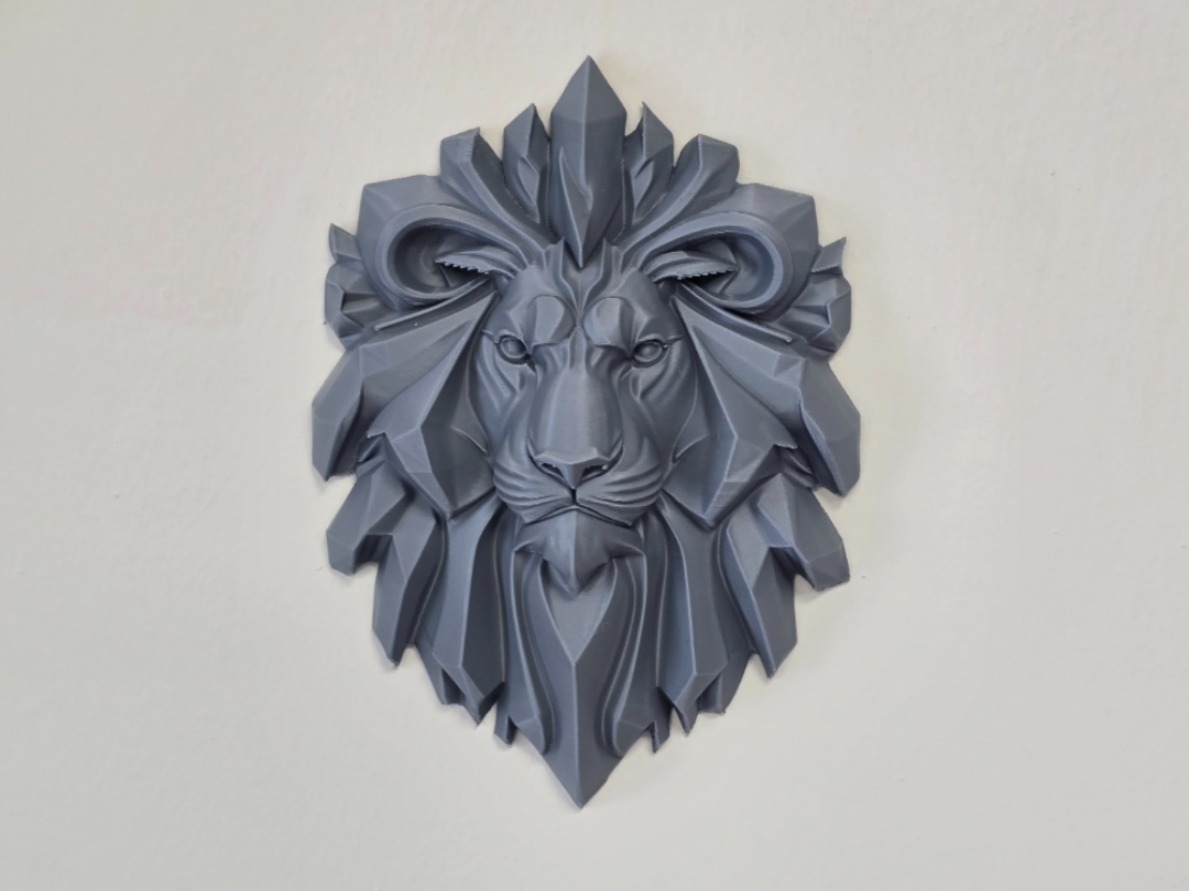 Testa di leone low poly
