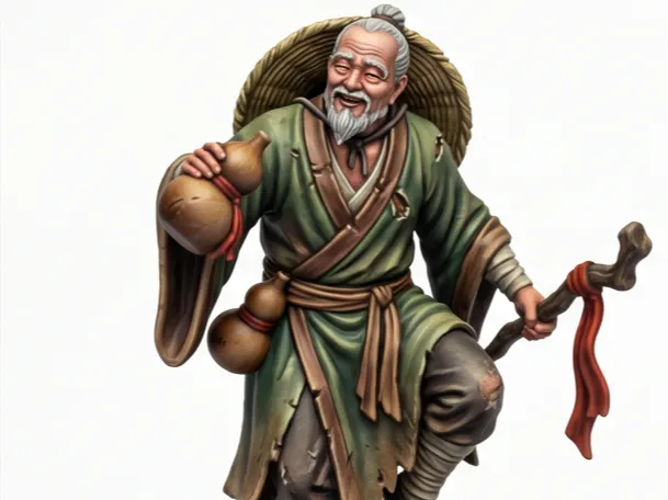 Chinese Drunk Shifu - Eastern Fantasy Miniature