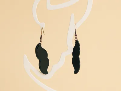 Moustache earring