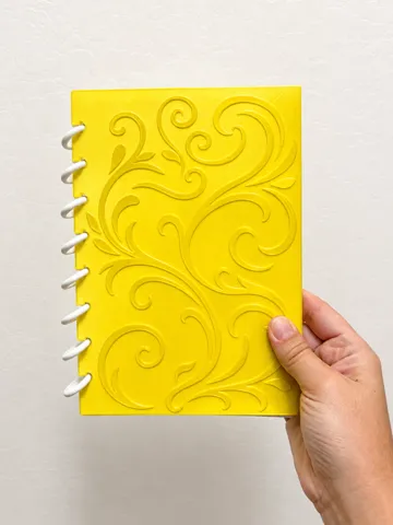 Letrero o emblema decorativo: Swirl Textured Notebook | A5 Disc Bound Journal — vista de referencia 2