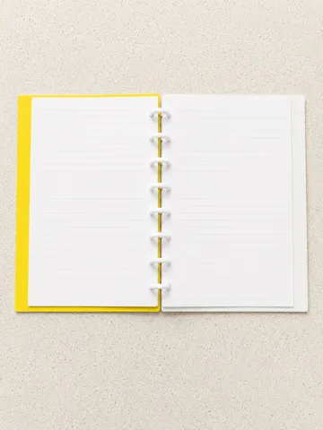 Letrero o emblema decorativo: Swirl Textured Notebook | A5 Disc Bound Journal — vista de referencia 5