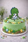 Caketopper Dino with Egg