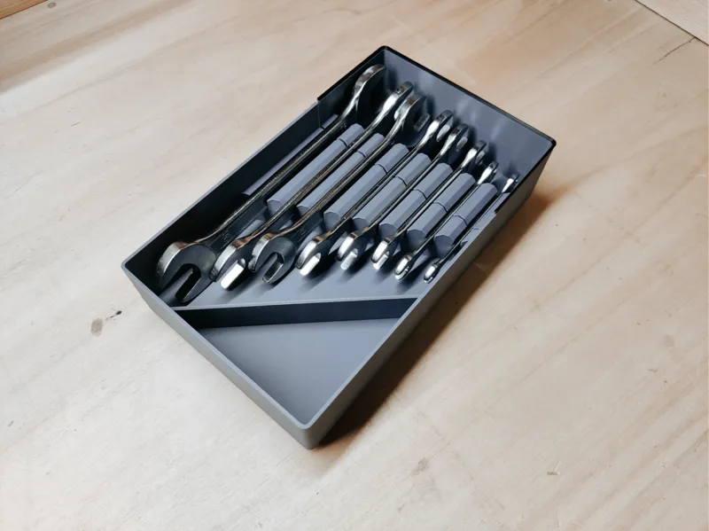 Metric wrenches gridfinity organizer