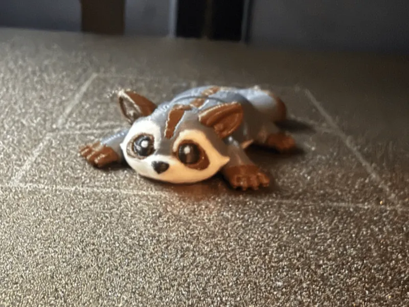 Flexi Sugar Glider Cute Print in Place Toy
